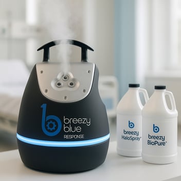 Replacement disinfectants for use with Breezy Blue