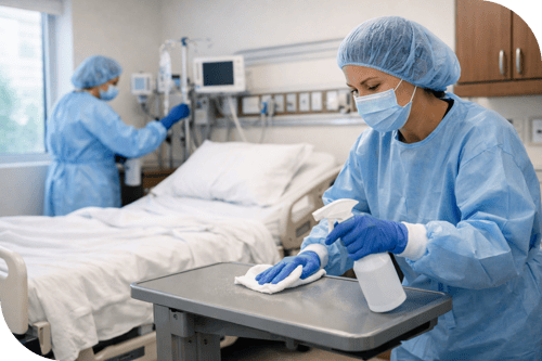 EVS terminal cleaning