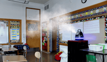 Breezy Blue fogs classroom