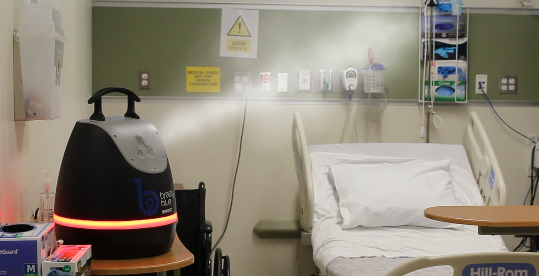 Robotic aHP disinfection with Breezy Blue